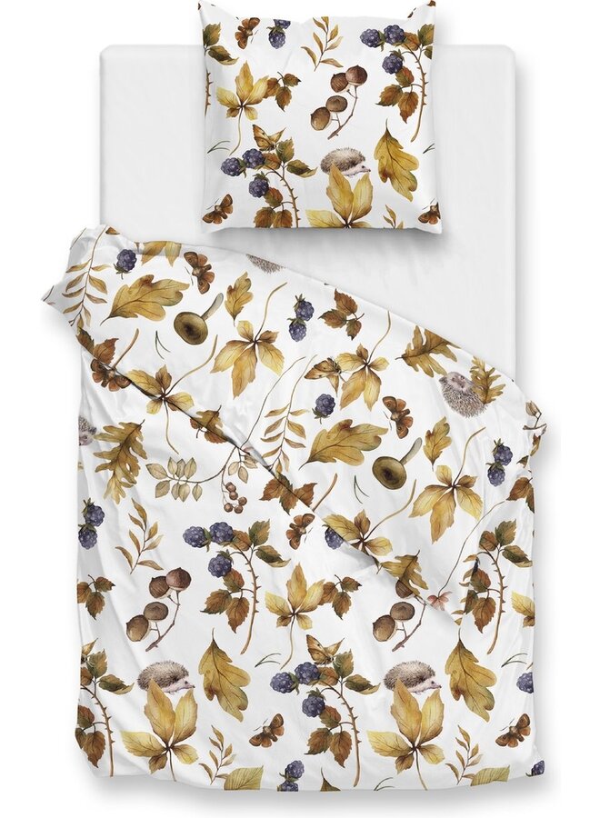 ZO! Home Dekbedovertrek Castagno Wit - Flanel