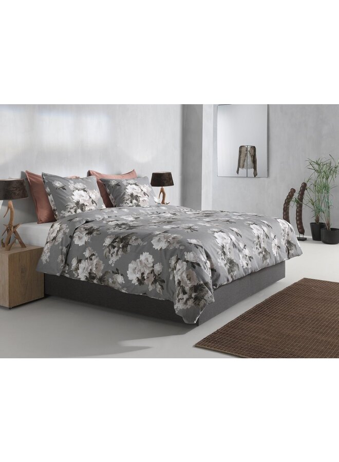 ZO! Home Dekbedovertrek Ella Grijs - Flanel