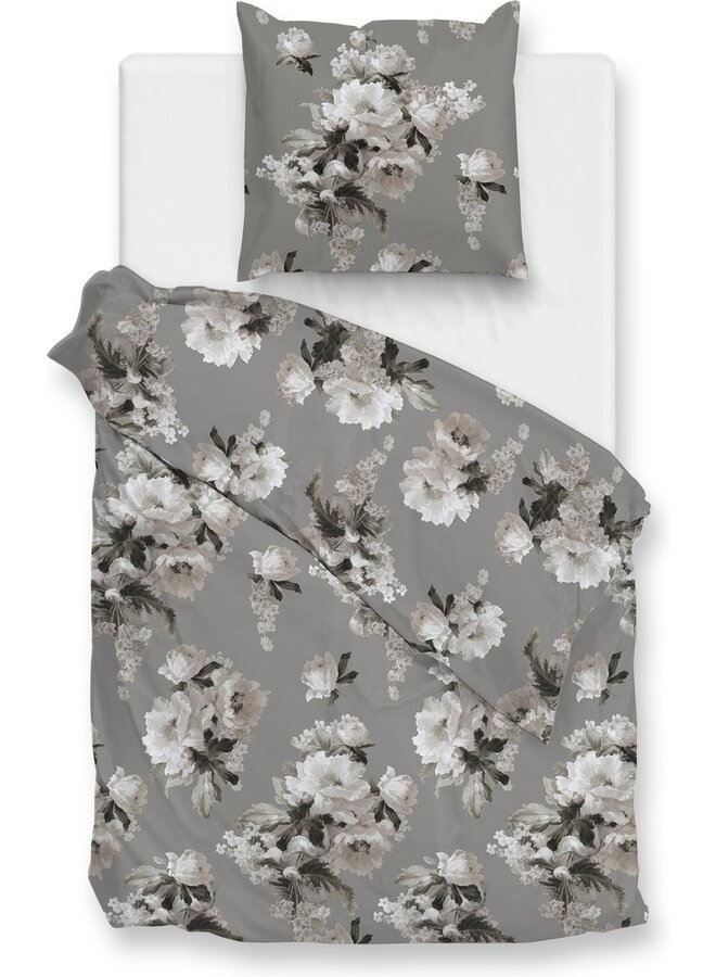 ZO! Home Dekbedovertrek Ella Grijs - Flanel