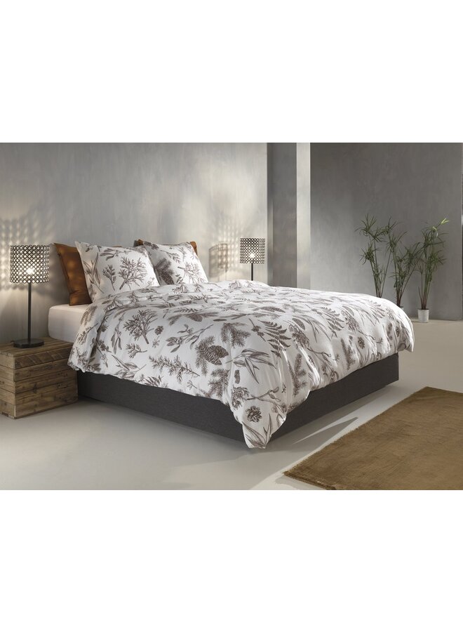 ZO! Home Dekbedovertrek Esme Wit - Flanel