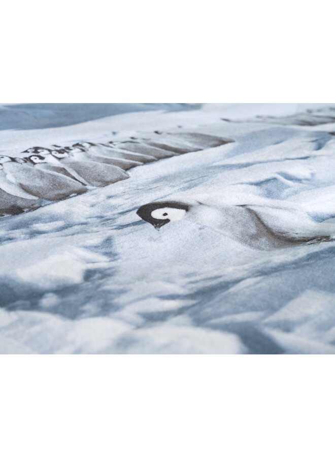 ZO! Home Dekbedovertrek Pinguini Blauw - Flanel