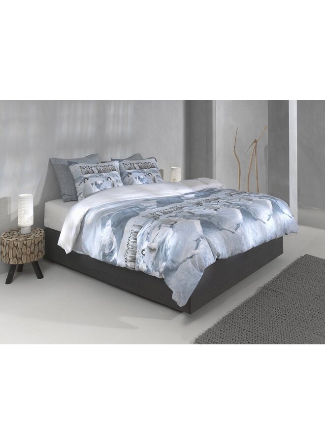 ZO! Home Dekbedovertrek Pinguini Blauw - Flanel
