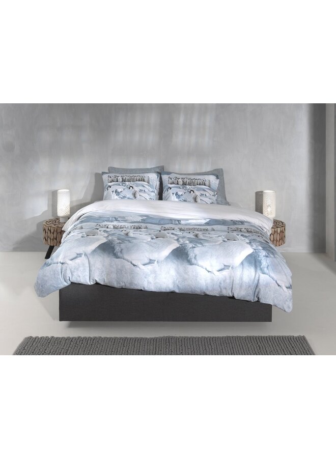 ZO! Home Dekbedovertrek Pinguini Blauw - Flanel