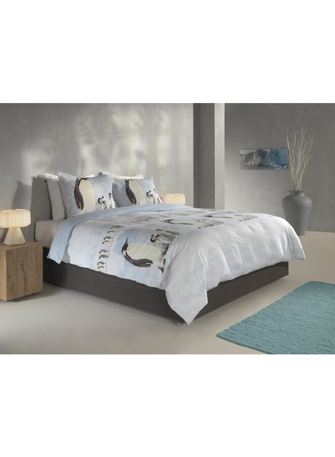 ZO! Home Dekbedovertrek Pingu Wit - Flanel