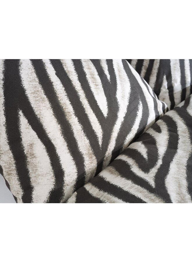 ZO! Home Dekbedovertrek Zebrato Naturel - Flanel