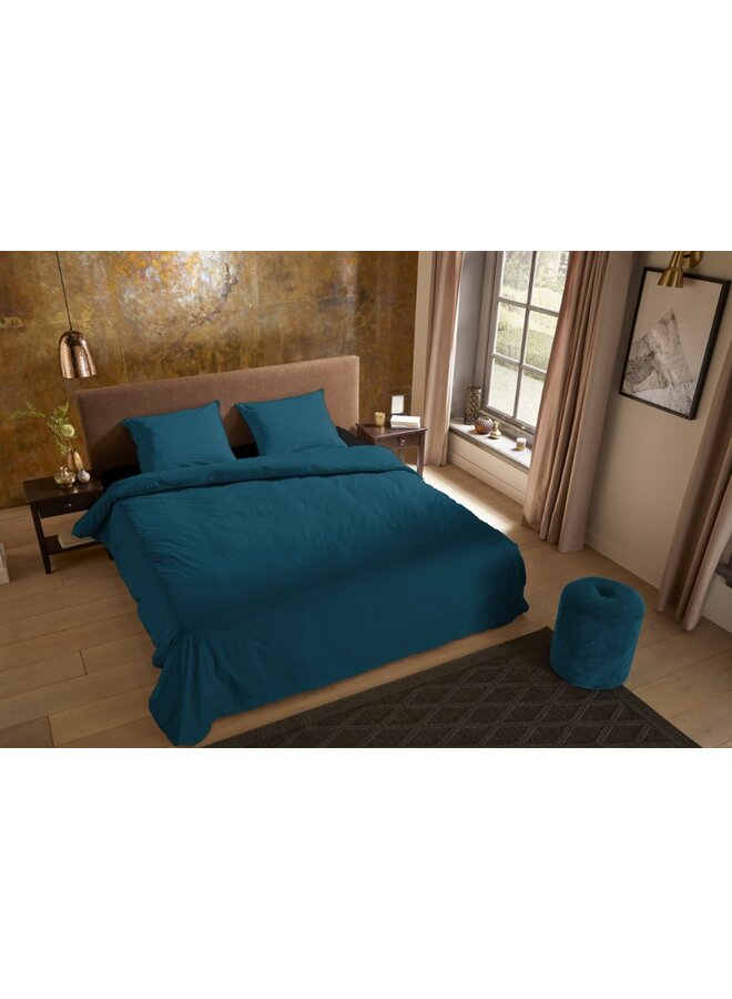 Pure Dekbedovertrek Uni Petrol - Microvezel