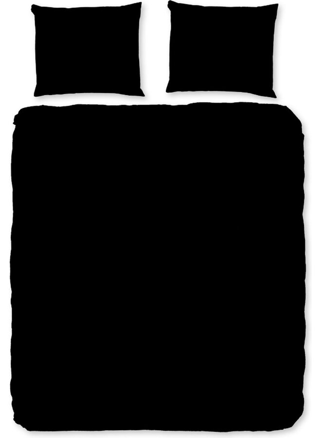 Dekbedovertrek Uni Zwart - Microvezel