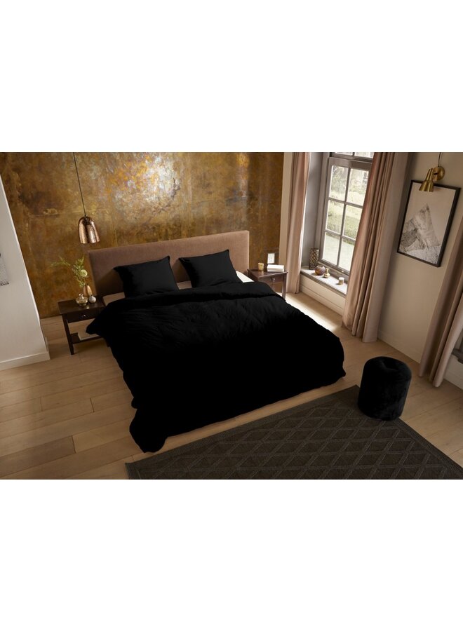 Pure Dekbedovertrek Uni Zwart - Microvezel