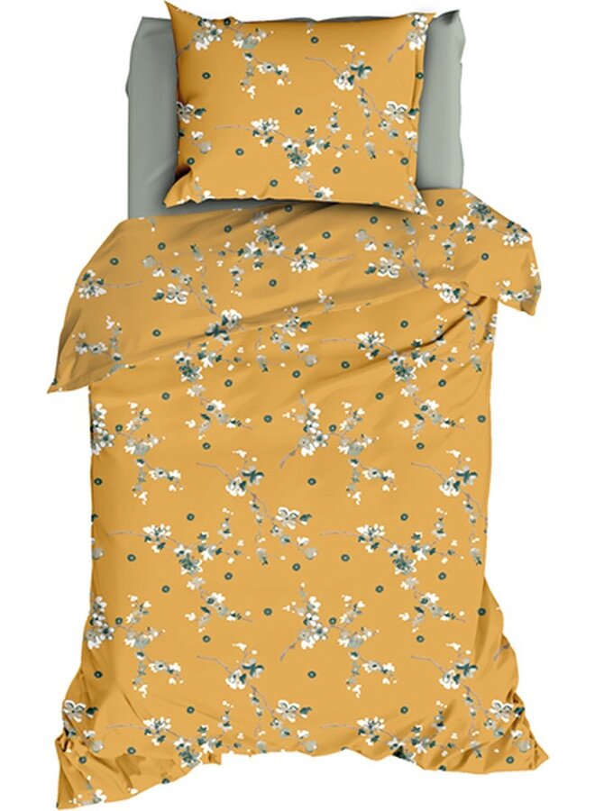 Romanette Dekbedovertrek Geisha Oker - Katoen