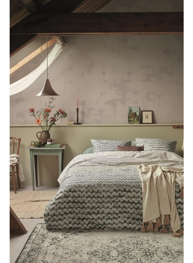 Ariadne At Home Dekbedovertrek Mixed Groen - Katoen