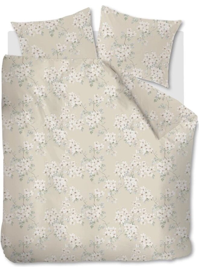 Dekbedovertrek Blooming Flowers Zand - Katoen PL2