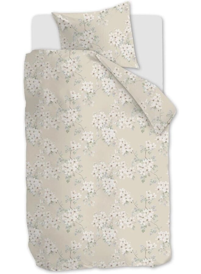 Ariadne At Home Dekbedovertrek Blooming Flowers Zand - Katoen