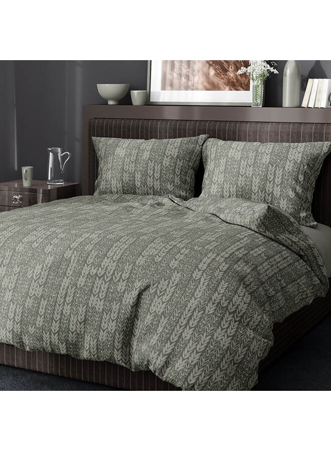 Romanette Dekbedovertrek Barley Groen - Katoen