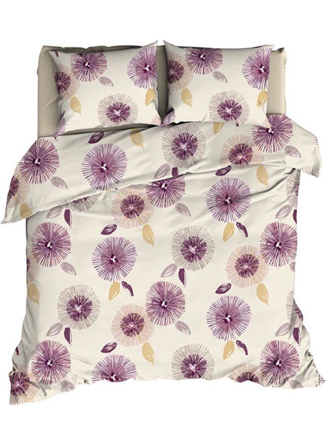 Romanette Dekbedovertrek Boretti Lila - Katoen