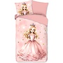 Good Morning Dekbedovertrek Kids Amelie Roze - Katoen