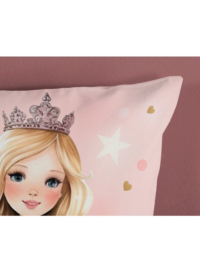 Good Morning Dekbedovertrek Kids Amelie Roze - Katoen