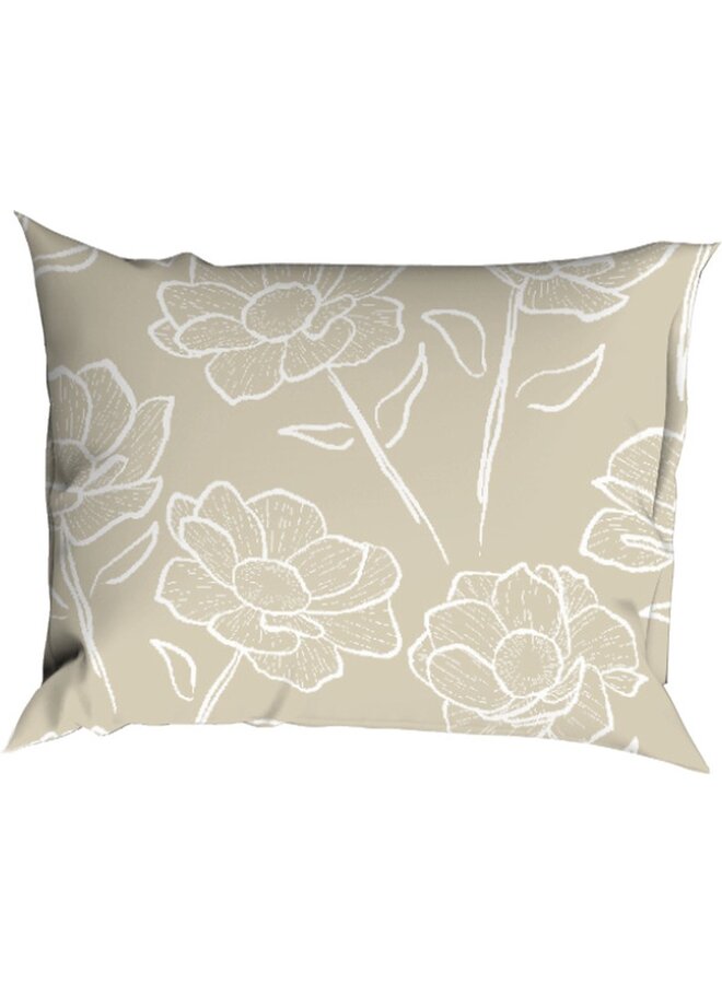 Romanette Dekbedovertrek Oyster Zand - Katoen