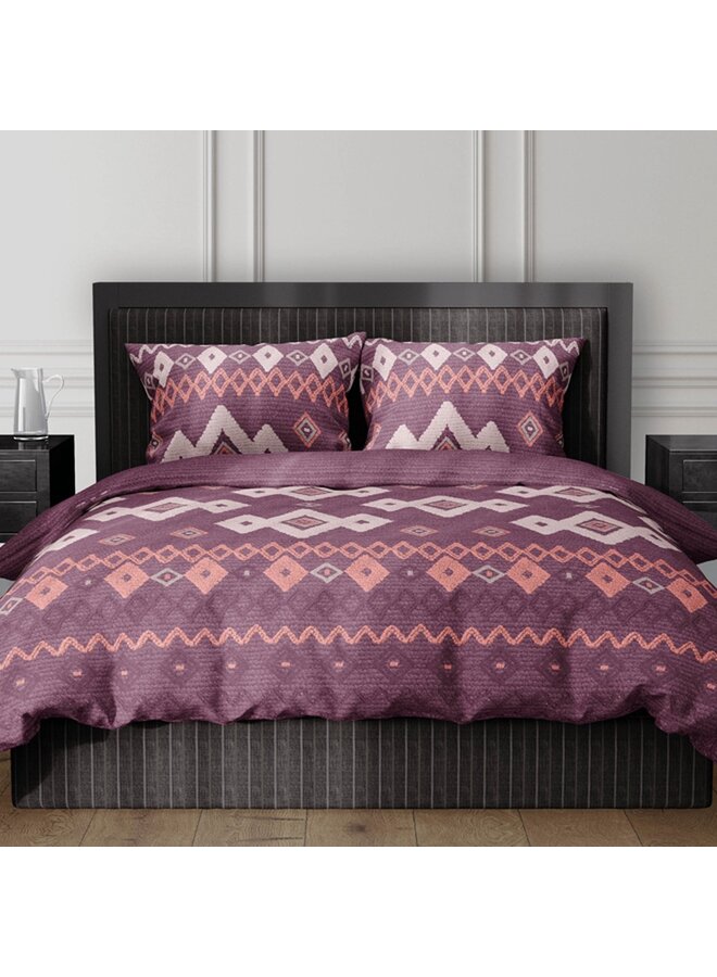 Romanette Dekbedovertrek Belmonte Roze - Katoen