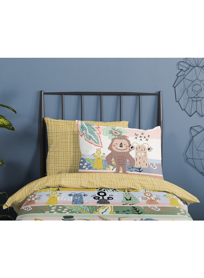 Good Morning Dekbedovertrek Kids Monsters Multi - Katoen