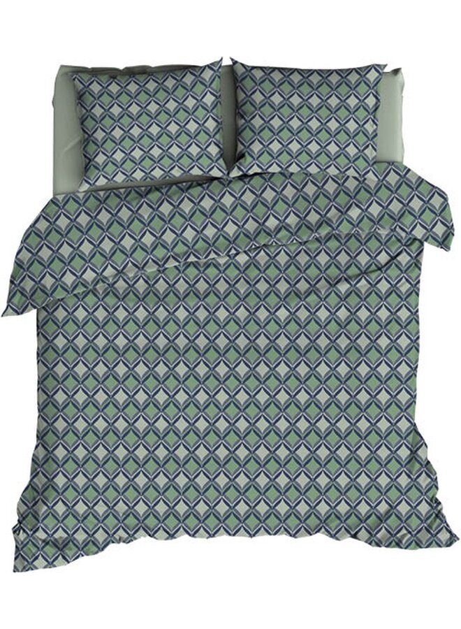 Romanette Dekbedovertrek Honky Tonk Mineral - Katoen