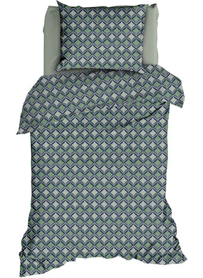 Romanette Dekbedovertrek Honky Tonk Mineral - Katoen