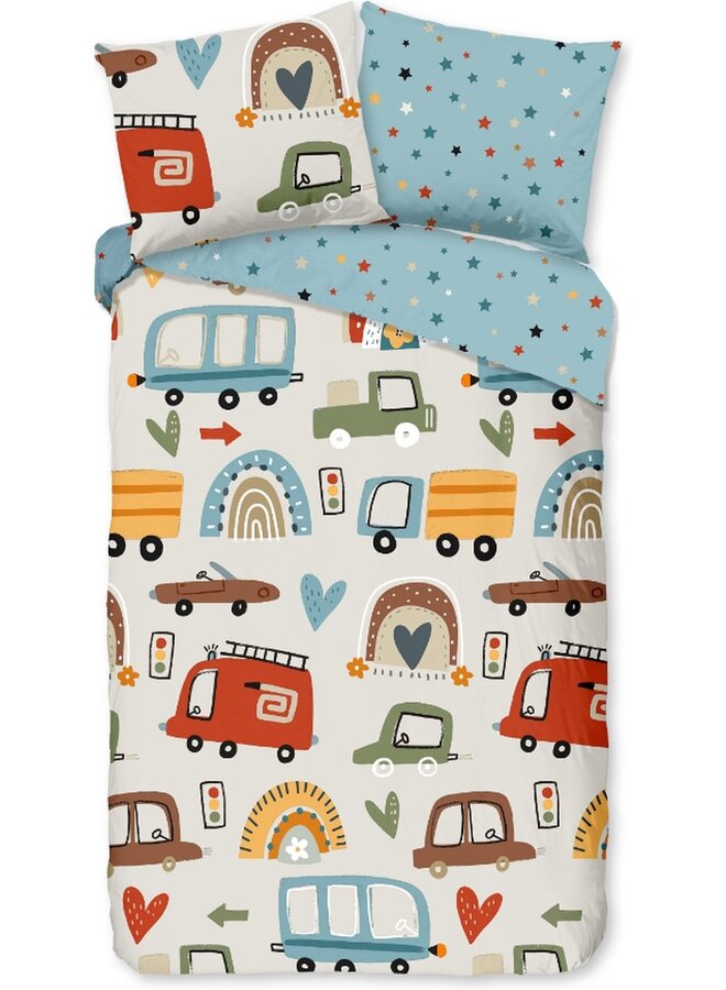 Dekbedovertrek Kids Move Multi - Katoen PL3