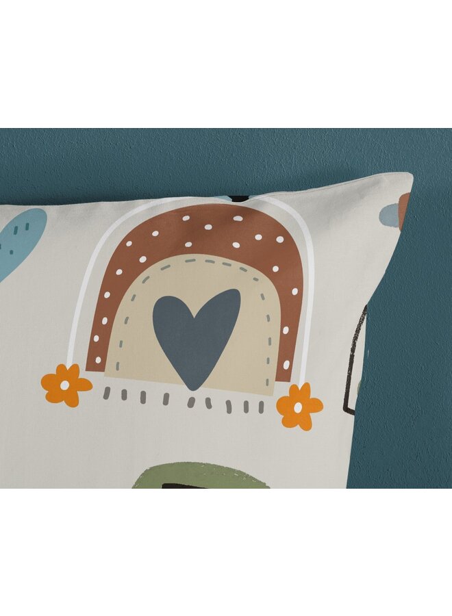 Good Morning Dekbedovertrek Kids Move Multi - Katoen