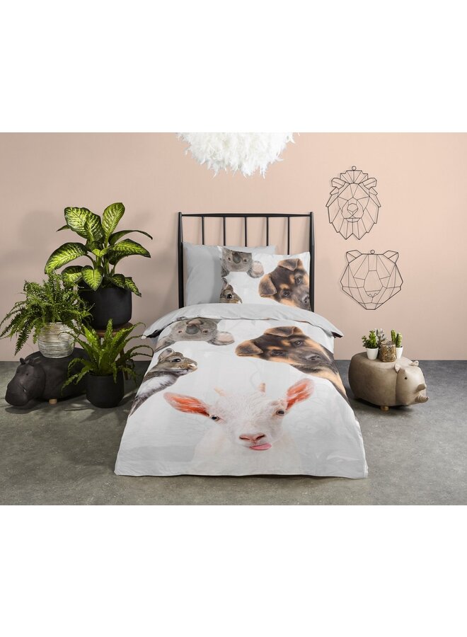 Good Morning Dekbedovertrek Kids Semmie Multi - Katoen