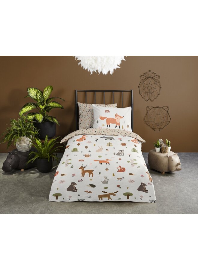 Good Morning Dekbedovertrek Kids United Multi - Katoen