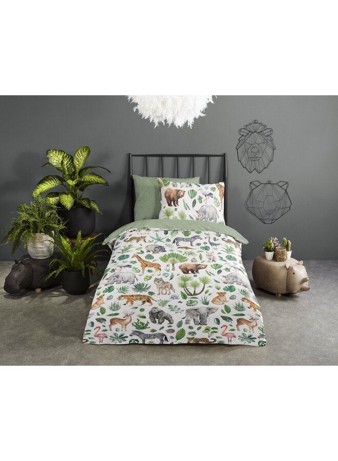 Good Morning Dekbedovertrek Kids Samba Multi - Katoen