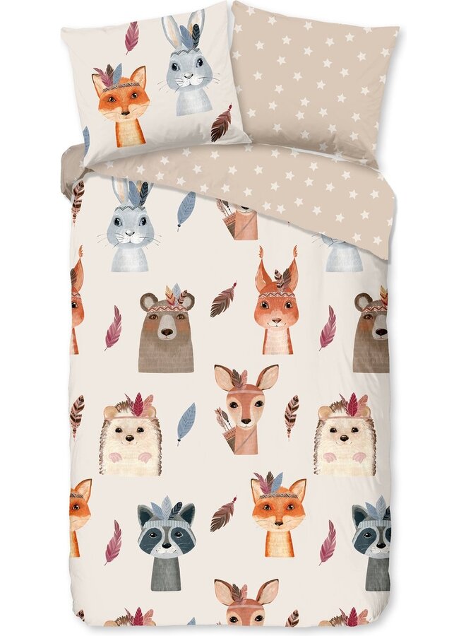 Good Morning Dekbedovertrek Kids Rave Multi - Katoen