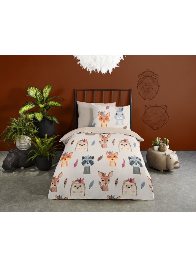 Good Morning Dekbedovertrek Kids Rave Multi - Katoen