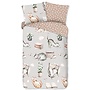 Good Morning Dekbedovertrek Kids Catlife Grijs - Katoen