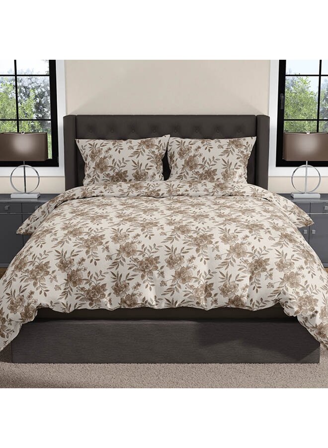 Romanette Dekbedovertrek Beaudine Zand - Katoen