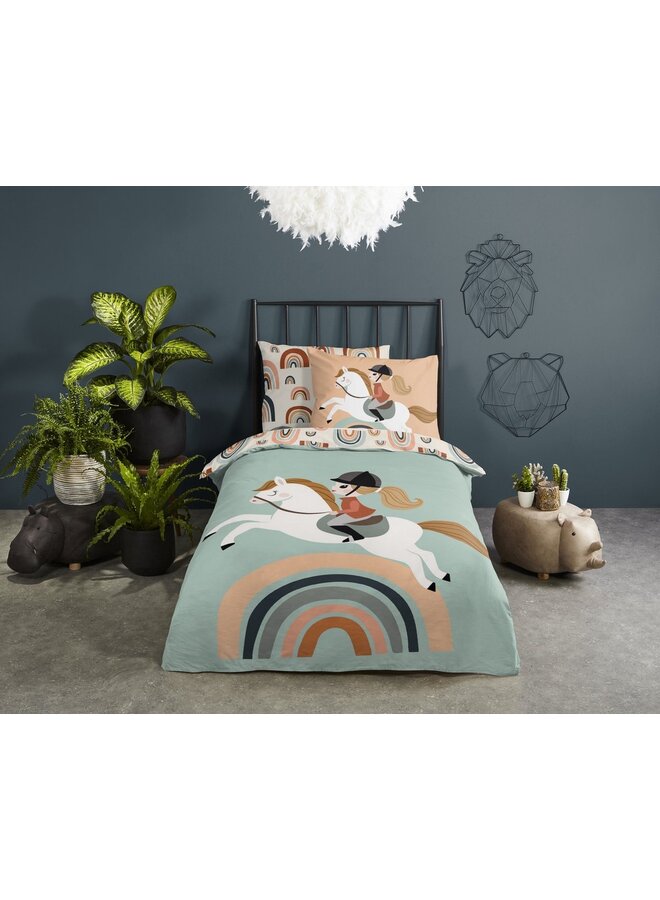 Good Morning Dekbedovertrek Kids Destin Multi - Katoen
