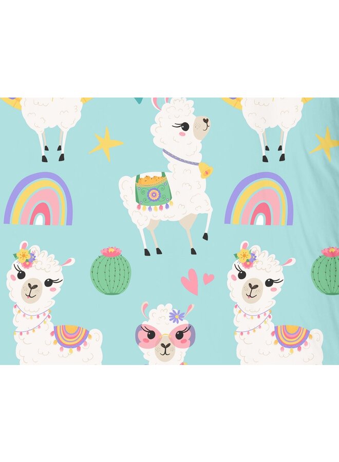 Good Morning Dekbedovertrek Kids Lamalife Multi - Katoen