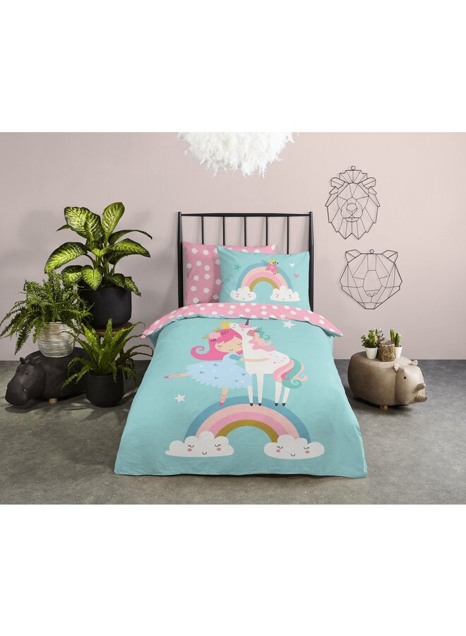 Good Morning Dekbedovertrek Kids Heaven Multi - Katoen