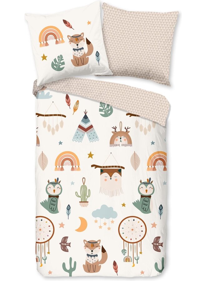 Good Morning Dekbedovertrek Kids Remi Zand - Katoen