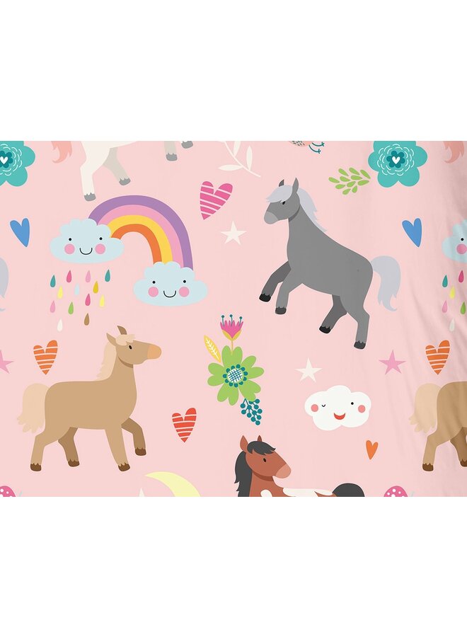 Good Morning Dekbedovertrek Kids Horses Multi - Katoen
