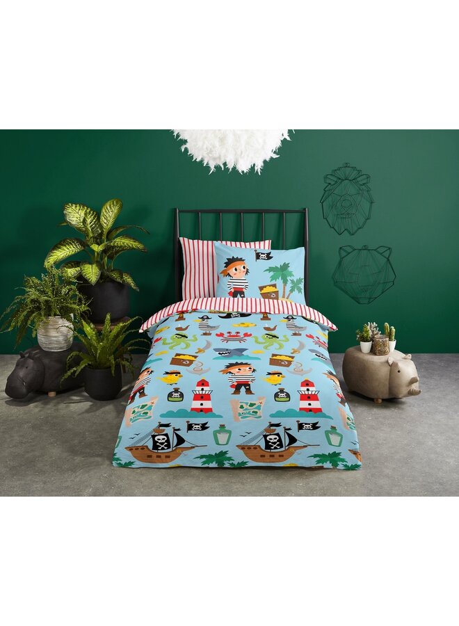 Good Morning Dekbedovertrek Kids Caribbean Multi - Katoen