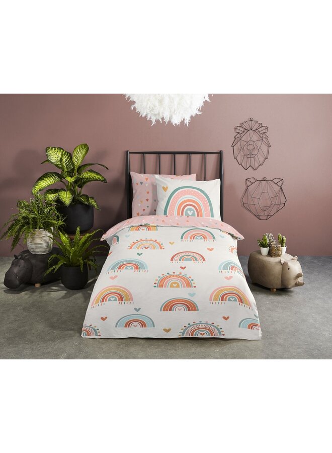 Good Morning Dekbedovertrek Kids Louie Multi - Katoen