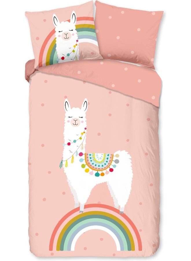 Dekbedovertrek Kids Llama Multi - Katoen