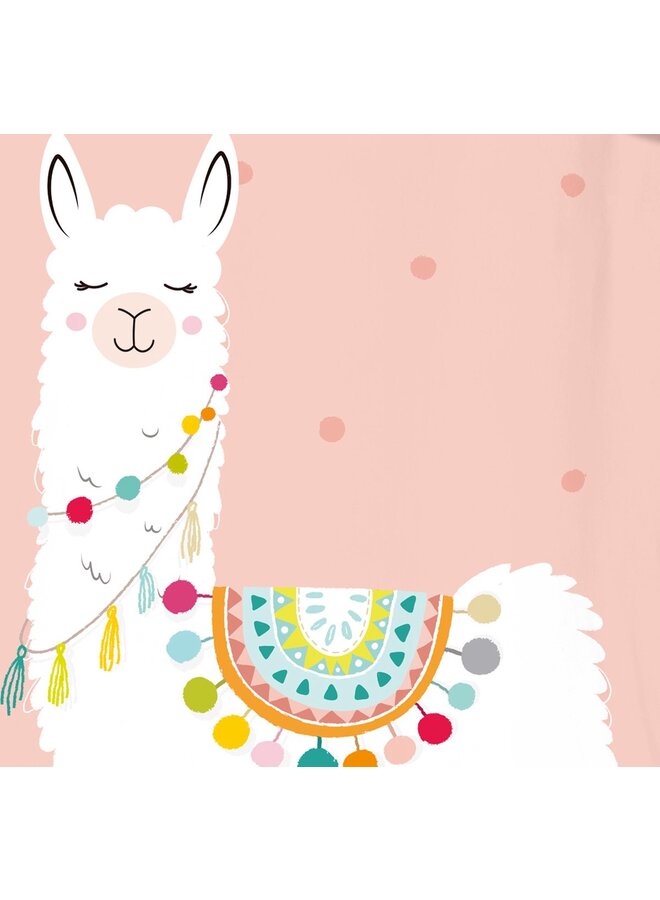 Good Morning Dekbedovertrek Kids Llama Multi - Katoen