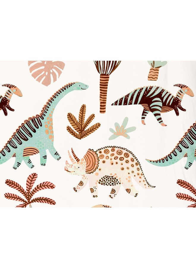 Good Morning Dekbedovertrek Kids Dino Multi - Katoen