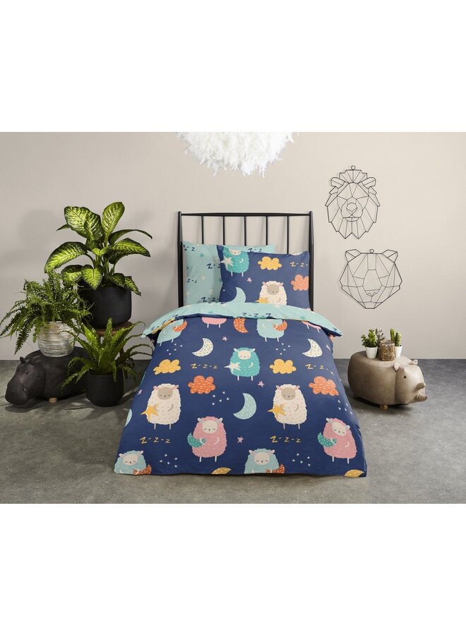 Good Morning Dekbedovertrek Kids Sheep Multi - Katoen