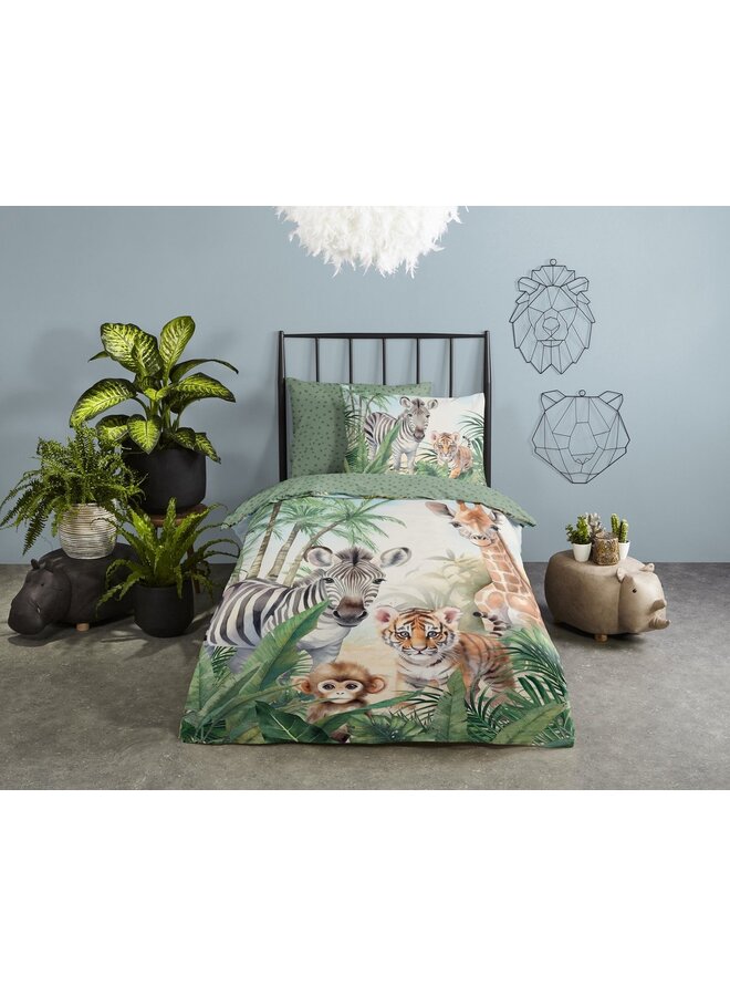 Good Morning Dekbedovertrek Kids Thabo Multi - Katoen