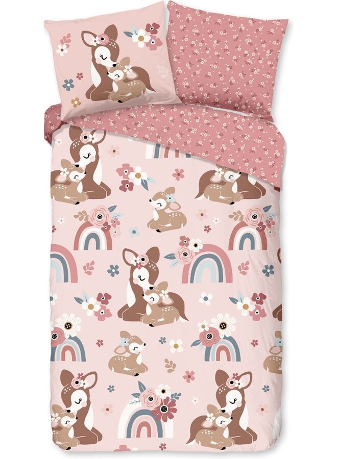 Dekbedovertrek Kids Bibi Roze - Katoen PLX