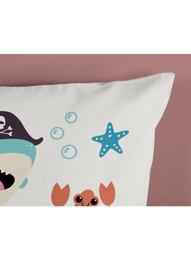 Good Morning Dekbedovertrek Kids Seaworld Multi - Katoen