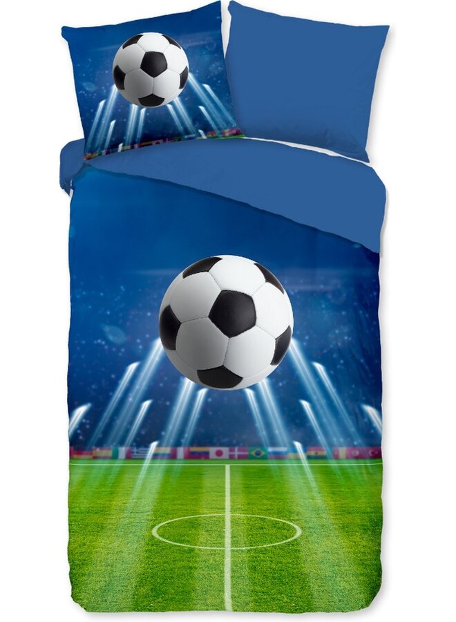 Dekbedovertrek Kids Goal Blauw - Katoen PLX