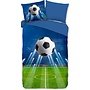 Good Morning Dekbedovertrek Kids Goal Blauw - Katoen
